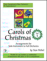 cover Carols of Christmas #1 Tenor Sax/ Baritone TC Book, Flexible Ensemble, opt. Solo cover